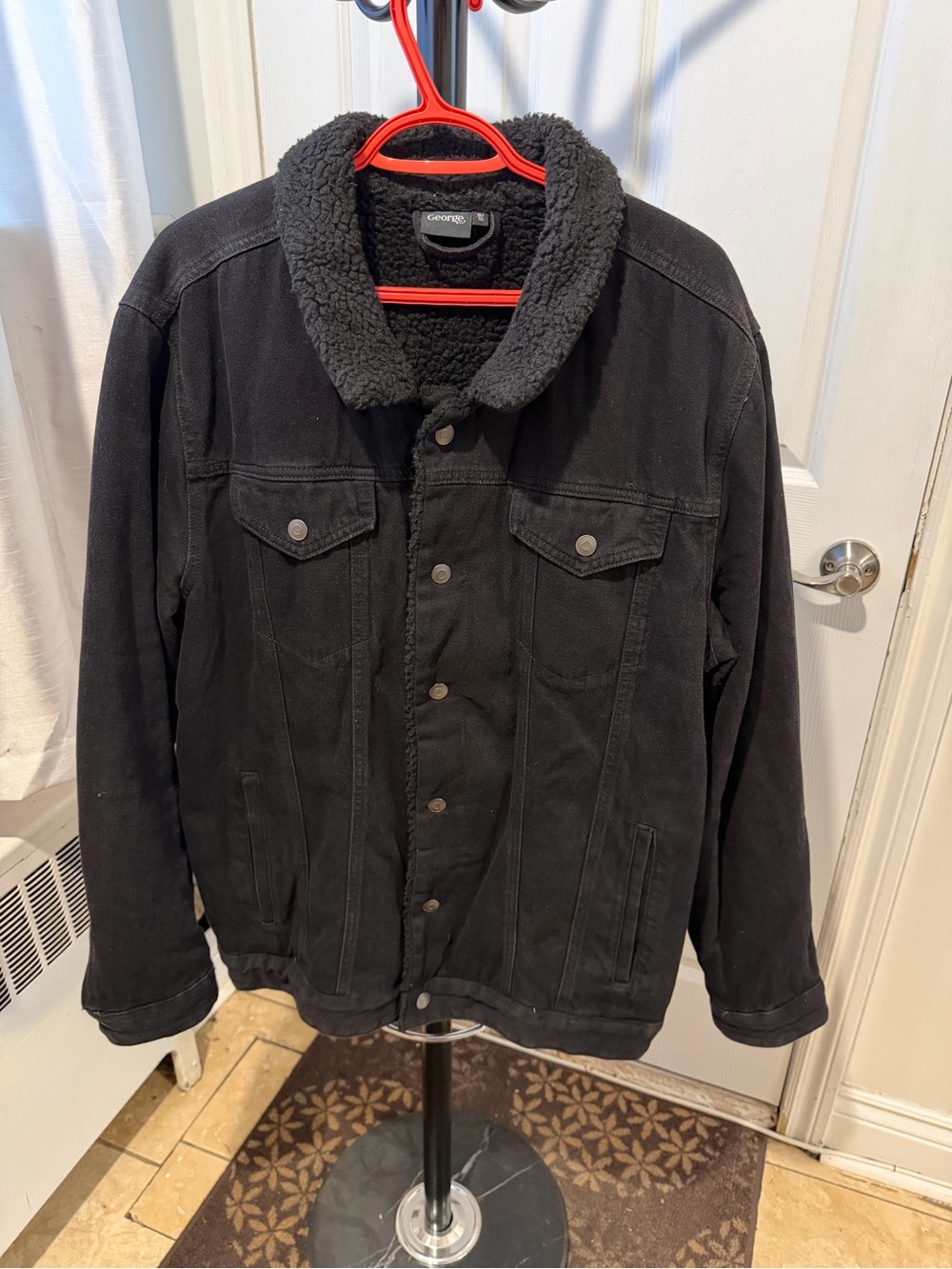 George Black Sherpa-Lined Trucker Jacket